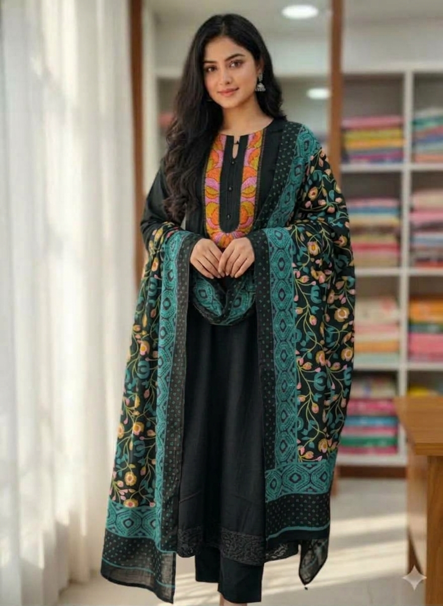 Stylish Embroidered 3pcs - Image 3